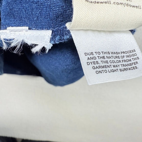 Madewell Womens Tee T-Shirt Size Small‎ Blue Floral Print Short Sleeve Classic - Picture 4 of 6